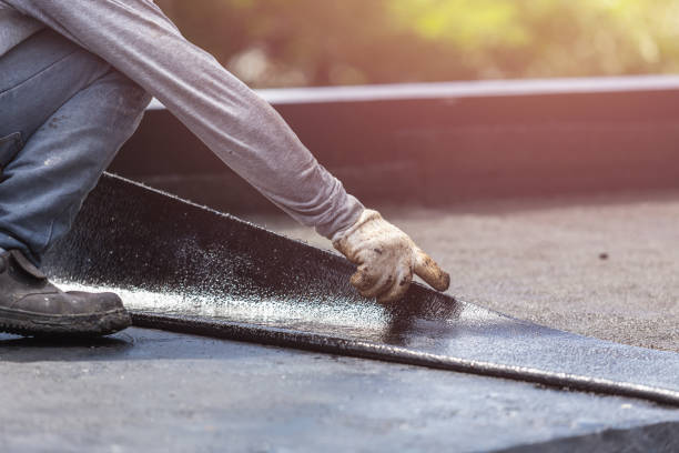 Professional Basement Waterproofing technician working in Mount Ayr, IN